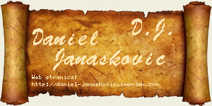 Daniel Janašković vizit kartica